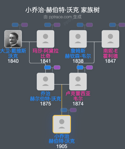 小乔治·赫伯特·沃克家族树全览