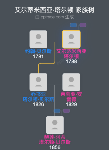 艾尔蒂米西亚·塔尔顿家族树全览