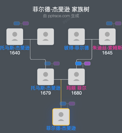 菲尔德·杰斐逊家族树全览