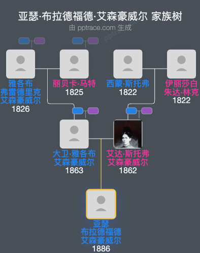 亚瑟·布拉德福德·艾森豪威尔家族树全览