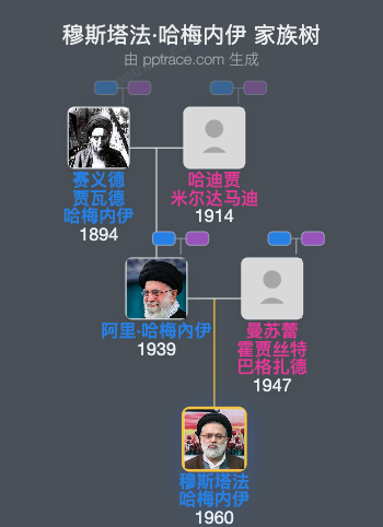 穆斯塔法·哈梅内伊家族树全览