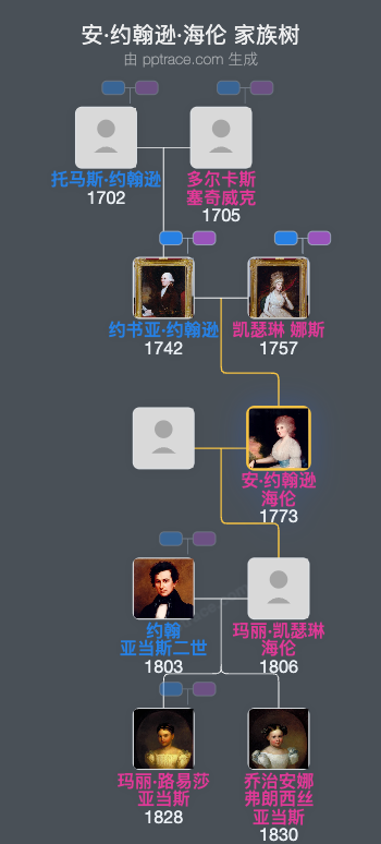 安·约翰逊·海伦家族树全览