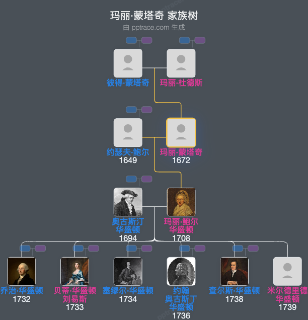 玛丽·蒙塔奇家族树全览