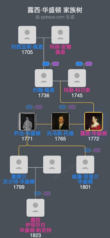 露西·华盛顿家族树全览