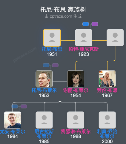 托尼·布思家族树全览