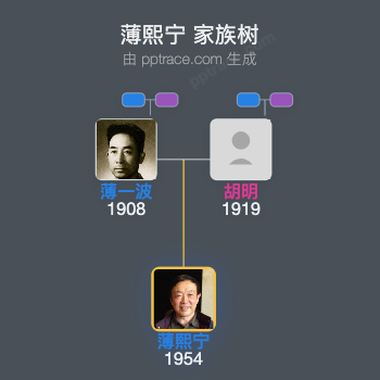 薄熙宁 家族树全览