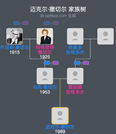 迈克尔·撒切尔家族树全览