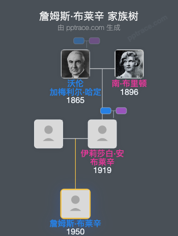 詹姆斯·布莱辛家族树全览