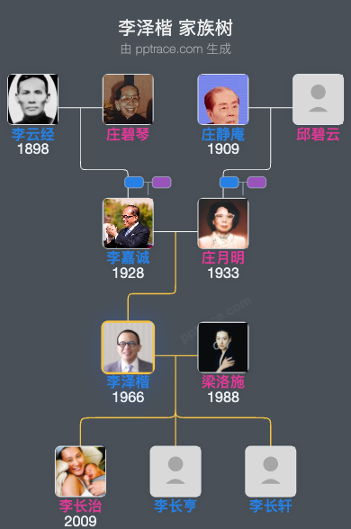 李泽楷 家族树全览