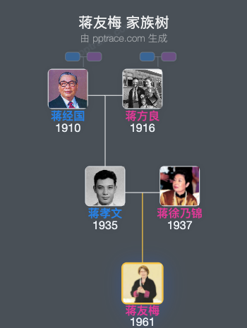 蒋友梅 家族树全览