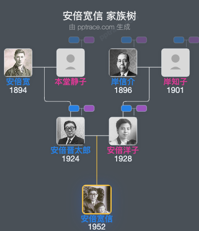 安倍宽信家族树全览