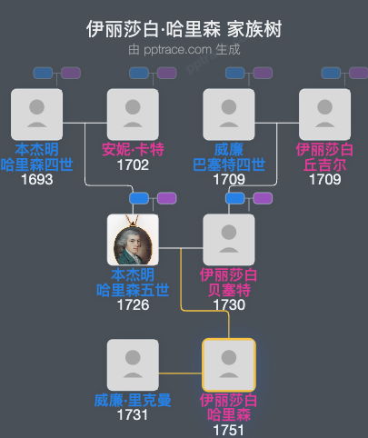 伊丽莎白·哈里森家族树全览