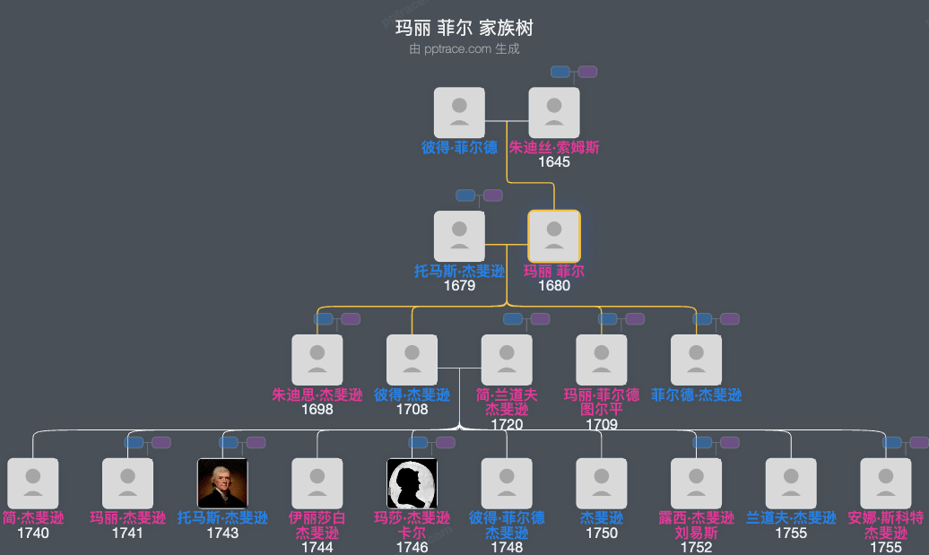 玛丽 菲尔家族树全览