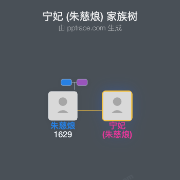 宁妃 (朱慈烺)家族树全览