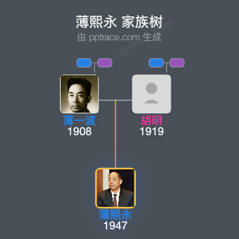 薄熙永 家族树全览