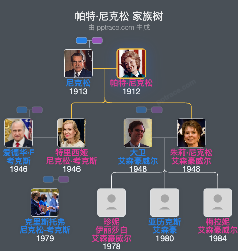帕特·尼克松家族树全览