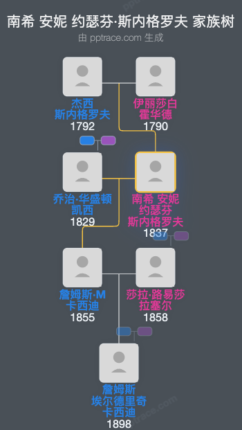 南希 安妮 约瑟芬·斯内格罗夫家族树全览