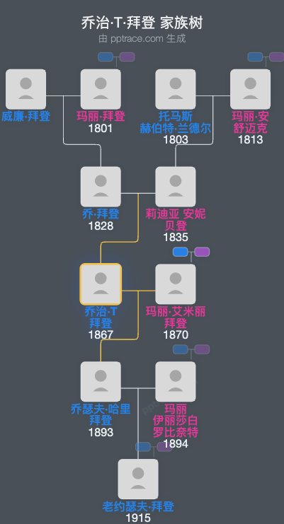 乔治·T·拜登家族树全览