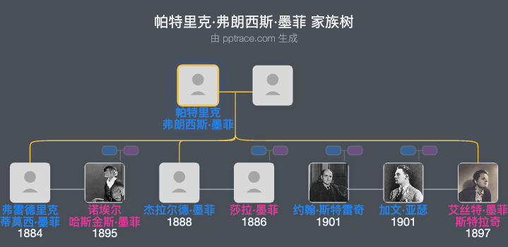 帕特里克·弗朗西斯·墨菲家族树全览