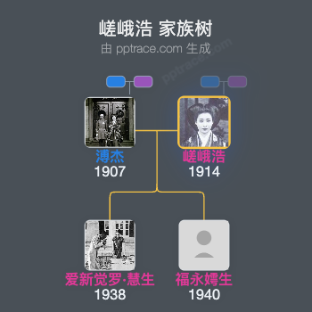 嵯峨浩家族树全览